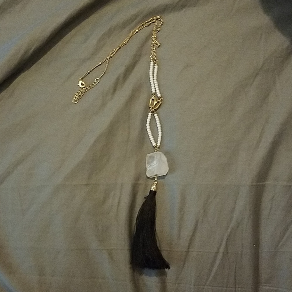A new day long tassel necklace